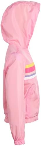 Durable Pink rain jacket for girls Waterproof windproof Lightweight packable Buy Now