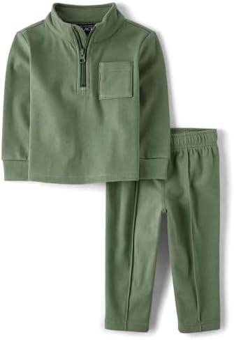 Durable Comfy 2-Piece Baby Boys sweatshirt sweatpants set by The Childrens Place