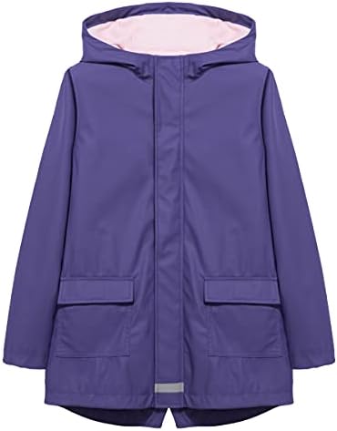 Stay Dry Warm - Hiheart Boys Girls Waterproof Rain Jacket Fleece Lined Softshell