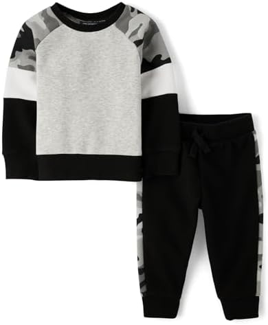 The Childrens Place Baby Boys Cozy Sweater Pants Set