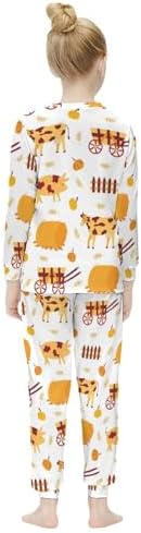 MEIKKO Girls Thermal Underwear Set Base Layer Top Bottom