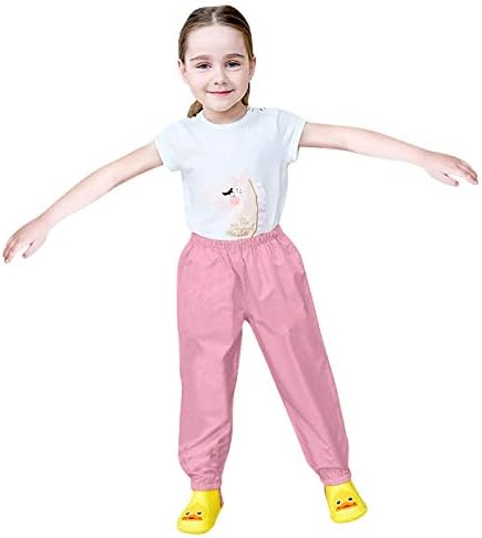 Stay Dry with Style - RNTOP Kids Rain Pants Pink