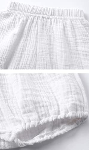 Symunnia 2-Pack Cotton Bloomers for Toddler Girls