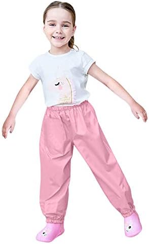 Stay Dry with Style - RNTOP Kids Rain Pants Pink