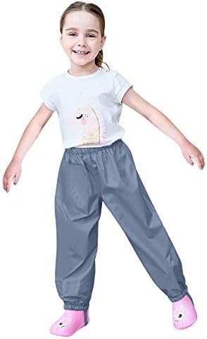 Kids Lightweight waterproof rain pants for toddlers mudproof hiking trunks