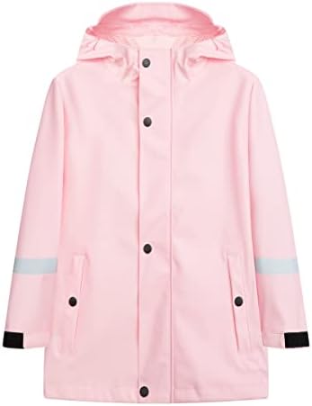 Hiheart Boys Girls fully waterproof rain jacket
