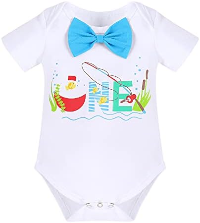 Perfect 1st Birthday Outfit for Boys Fishing Tuxedo with Hat