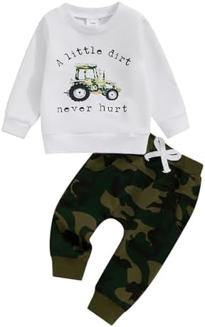 Tractor Print Toddler Boys Set
