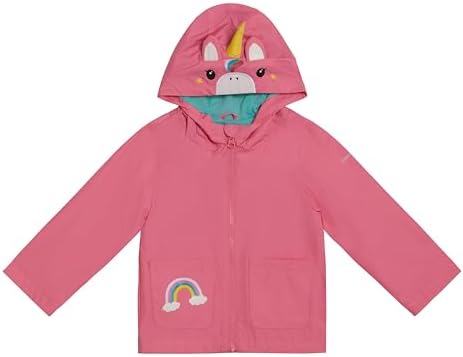 Stylish Pink Unicorn Rain Jacket Kids waterproof and fun