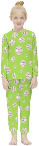 Girls Thermal Underwear Set Long Johns Lined Base Layer