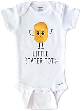 Hello Handmade Little Tater Tot Cute Potato Food Baby Bodysuit Outfit