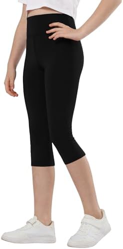 Gnai nach girls high-waisted compression leggings for workout