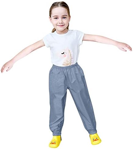 Kids Lightweight waterproof rain pants for toddlers mudproof hiking trunks