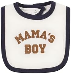 Unisex Cotton Bodysuit Pants Bib Set for Babies