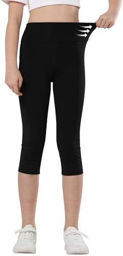 Gnai nach girls high-waisted compression leggings for workout