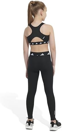 Adidas Techfit Leggings for Girls Moisture-Wicking Comfortable Detached Waistband