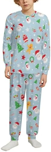 MEIKKO Kids Thermal Underwear Set Christmas Nutcracker Pajamas for Boys and Girls