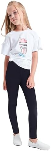 LUouse Cute Printed Leggings for Girls