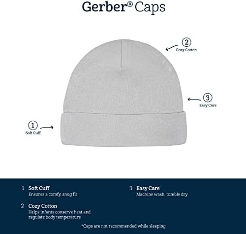 Gerber Baby Boys Cap Mitten Set Soft and Cozy for Little Ones