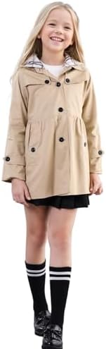SANGTREE Girls Waterproof Trench Coat
