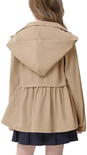 GERU Girls Lightweight WaterproofTrench Coat Jacket 3-12Y