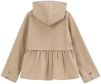 GERU Girls Lightweight WaterproofTrench Coat Jacket 3-12Y