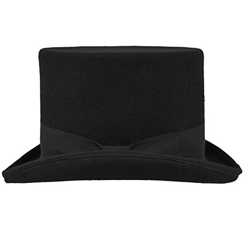 Stylish Western Top Hat Cap for Men Handmade by Melegari Black