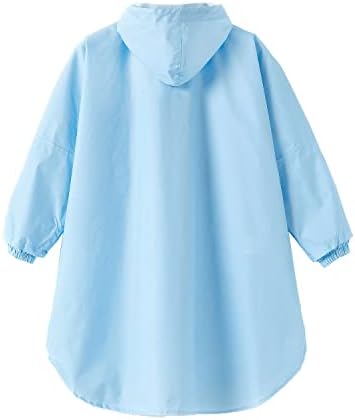 Spmor Kids Lightweight Rain Jacket Hooded Waterproof Keep Dry While Having Fun