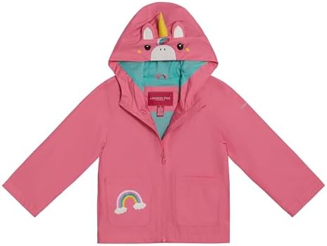 Stylish Pink Unicorn Rain Jacket Kids waterproof and fun
