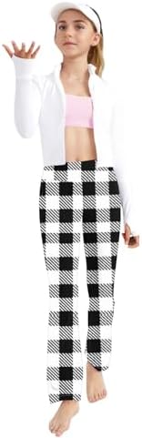 Plaid Comfort Yoga Pants for Kids