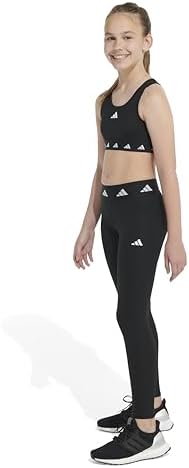 Adidas Techfit Leggings for Girls Moisture-Wicking Comfortable Detached Waistband