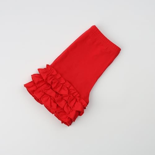 Cotton Icing Ruffles Shorts forToddler Little Girl Stretchy Comfortable