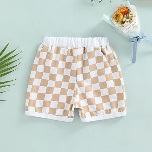 Soft Stretchy Plaid Shorts