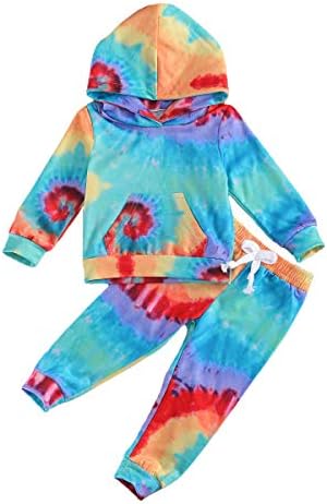 Cute Tie-Dye Tracksuit for Toddlers Babies