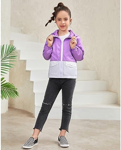 Girls Waterproof Rain Jacket