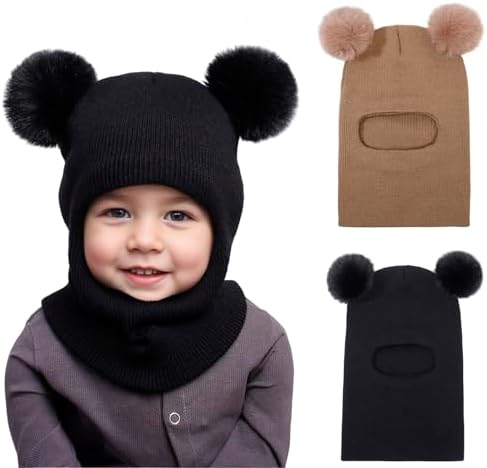 ENBAOHUI Baby Winter Hats Scarves 2 Packs for Kids