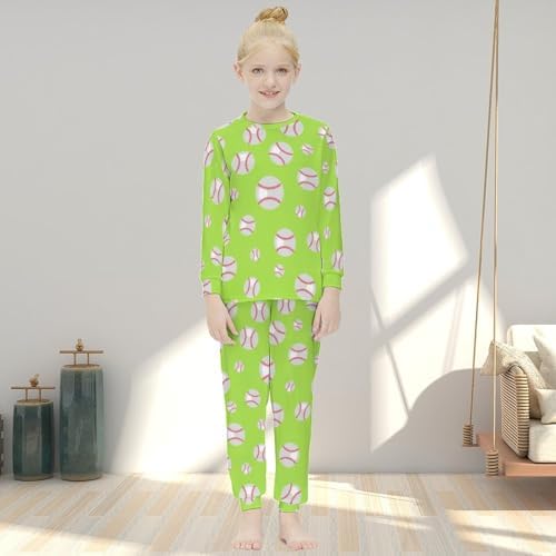 Girls Thermal Underwear Set Long Johns Lined Base Layer
