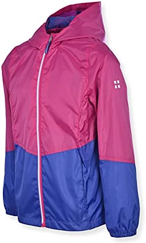 Swiss Alps Girls Lightweight Foldable Rain Jacket