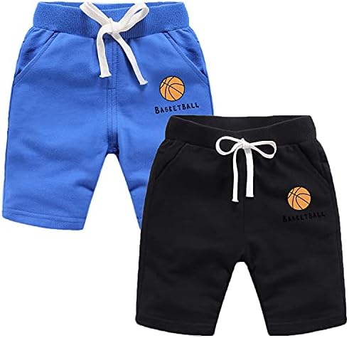 EISHOW 2-Pack Fun Basketball Shorts for Babies