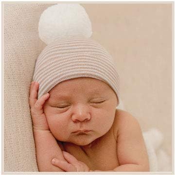 Adorable Newborn Baby Hat with Pom Pom