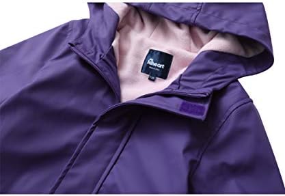 Stay Dry Warm - Hiheart Boys Girls Waterproof Rain Jacket Fleece Lined Softshell