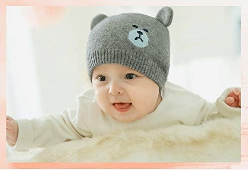 XKT Cute Bear Knitted Hat for Babies