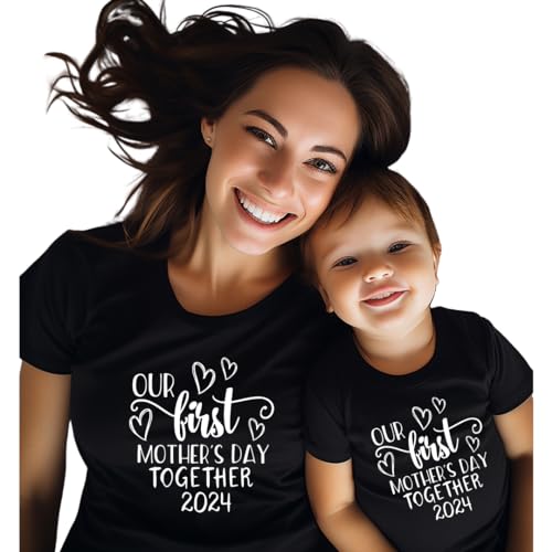 Celebrate Mothers Day Matching Bodysuits for Mom Baby
