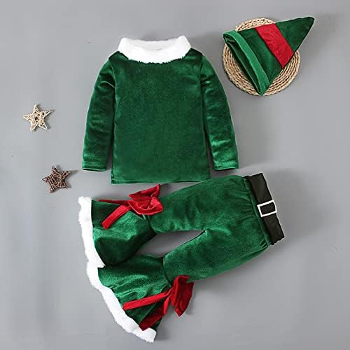 EnJoCho Toddler Christmas Outfit Set Pjs HATS