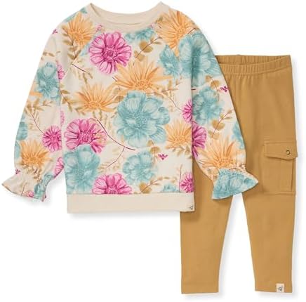 Burts Bees Baby Long Sleeve Top Pant Set - Soft Organic Cotton Infrastructure