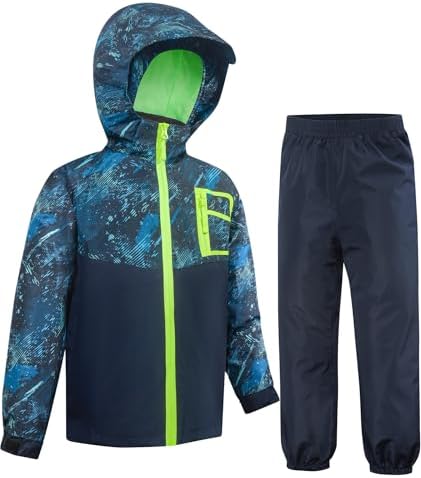Adorable Kids Rain Coats and Pants Set