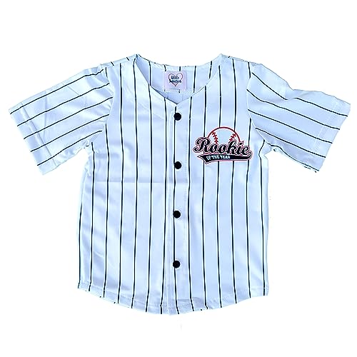 Personalized Rookie Birthday Baseball Uniform Set for Baby Girls