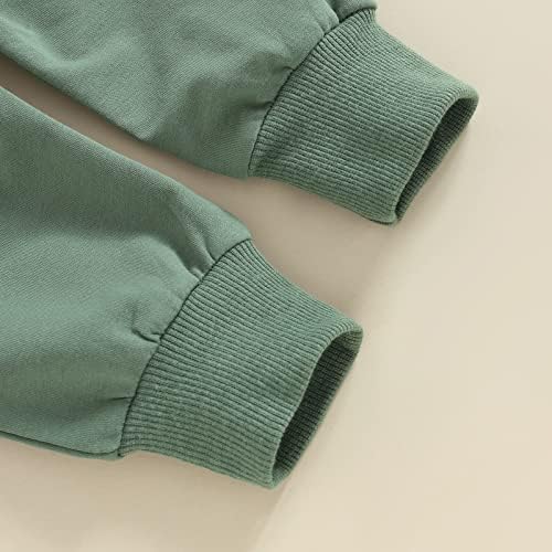 Valentines Day Outfit For Toddler Boy Cotton Blend Crewneck Sweatshirt Pants Set