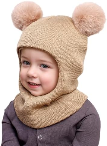 ENBAOHUI Baby Winter Hats Scarves 2 Packs for Kids