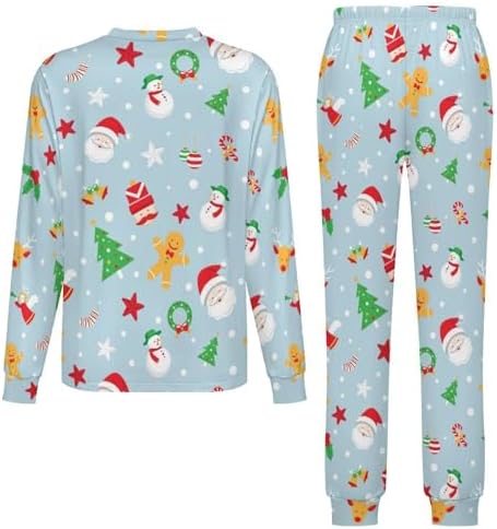 MEIKKO Kids Thermal Underwear Set Christmas Nutcracker Pajamas for Boys and Girls